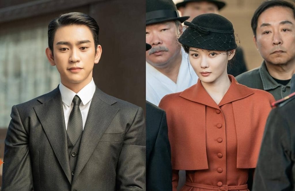 Side-by-side stills of Park Jin-young and Kim You-jung in 100 Days of Deception